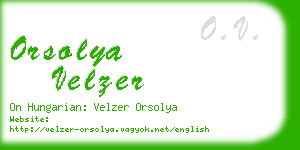 orsolya velzer business card